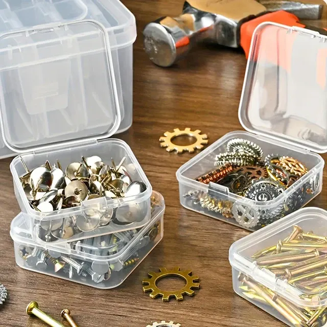 Clear Plastic Organizer Box with Compartments 3