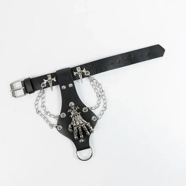 Gothic Leather Bracelet 4