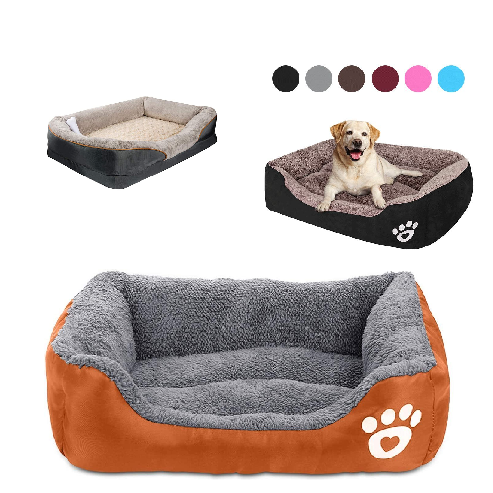 Orthopedic Donut Dog Bed Mid-Century