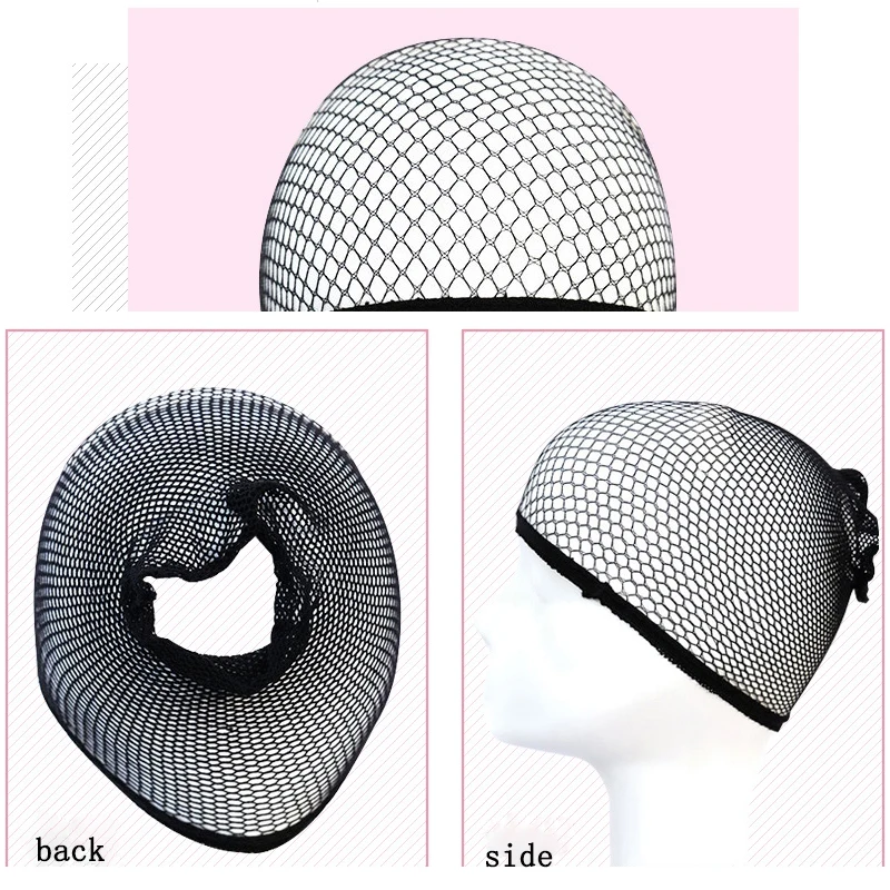 Black Nylon Wig Liner Mesh Cap 3