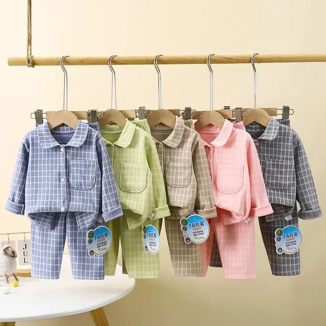 Kids Plaid Pajamas 2