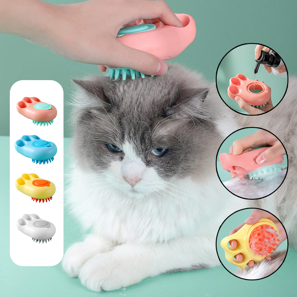 Durable Cat Paw Bath Brush Fine Foaming Labor-saving