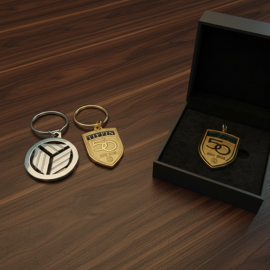 Rotating Personalized Text Keychain 3