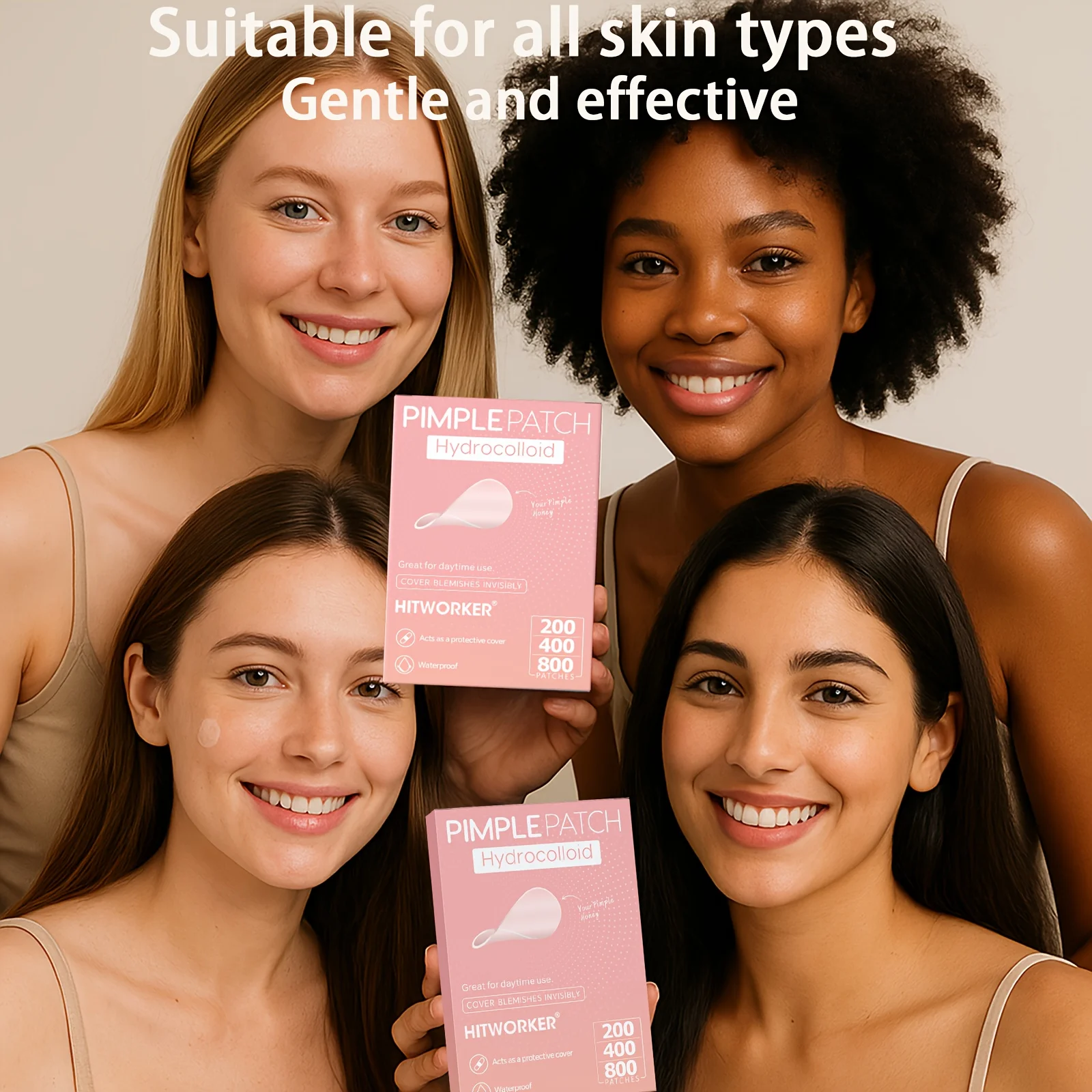 800 Round Hydrocolloid Acne Patches 3