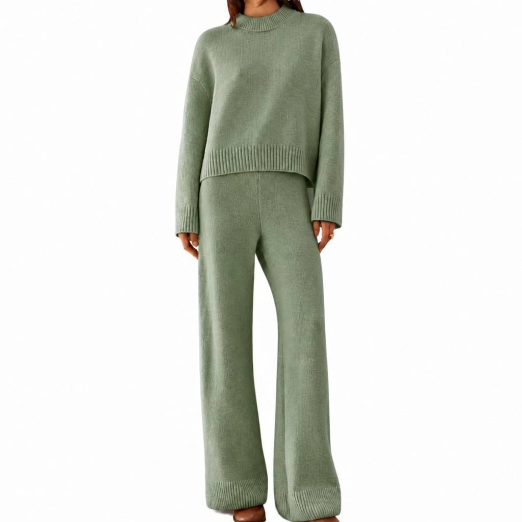 Women's Winter Knit Crew Neck Set 4