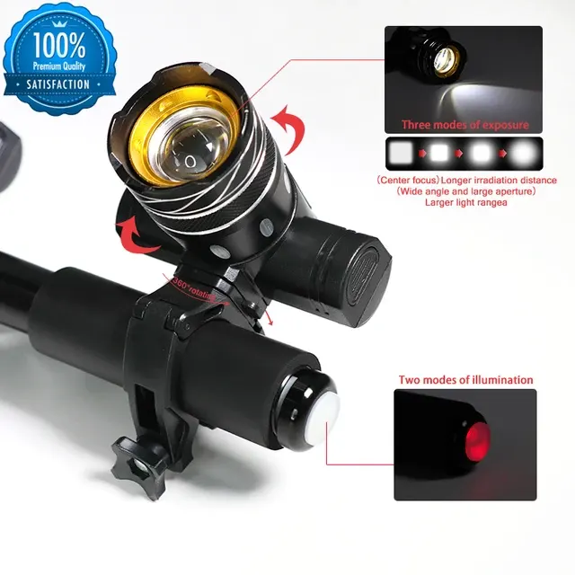 USB Rechargeable Waterproof MTB Bike Rear Light 4