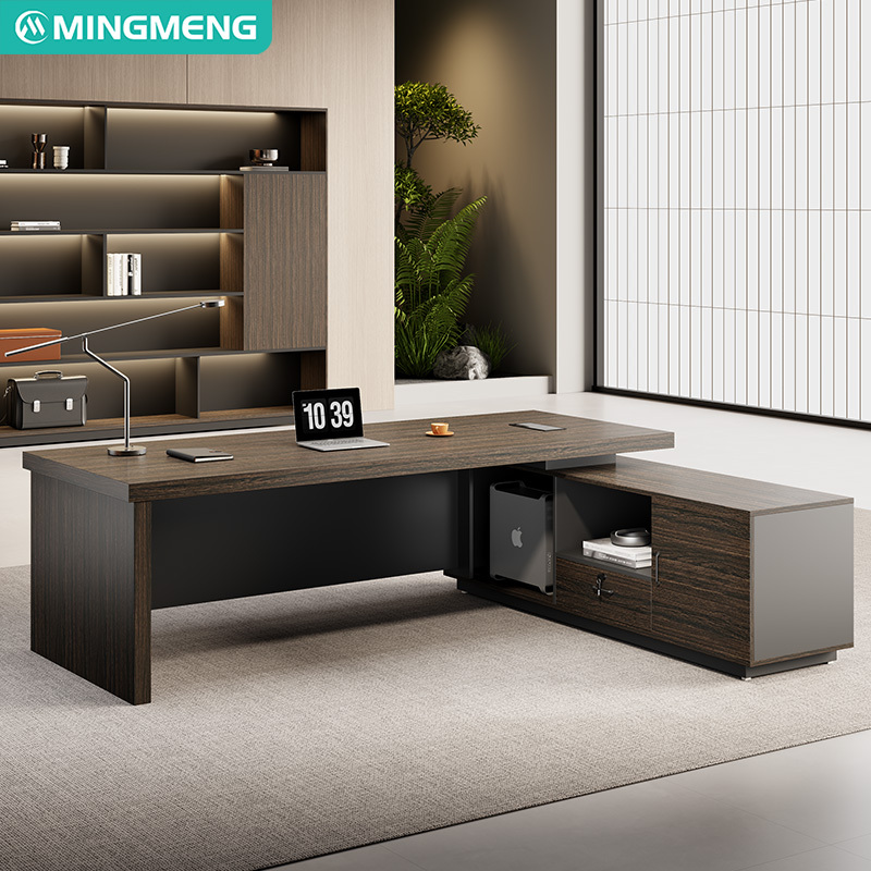 L-Shaped Office Desk and Chair Set 3