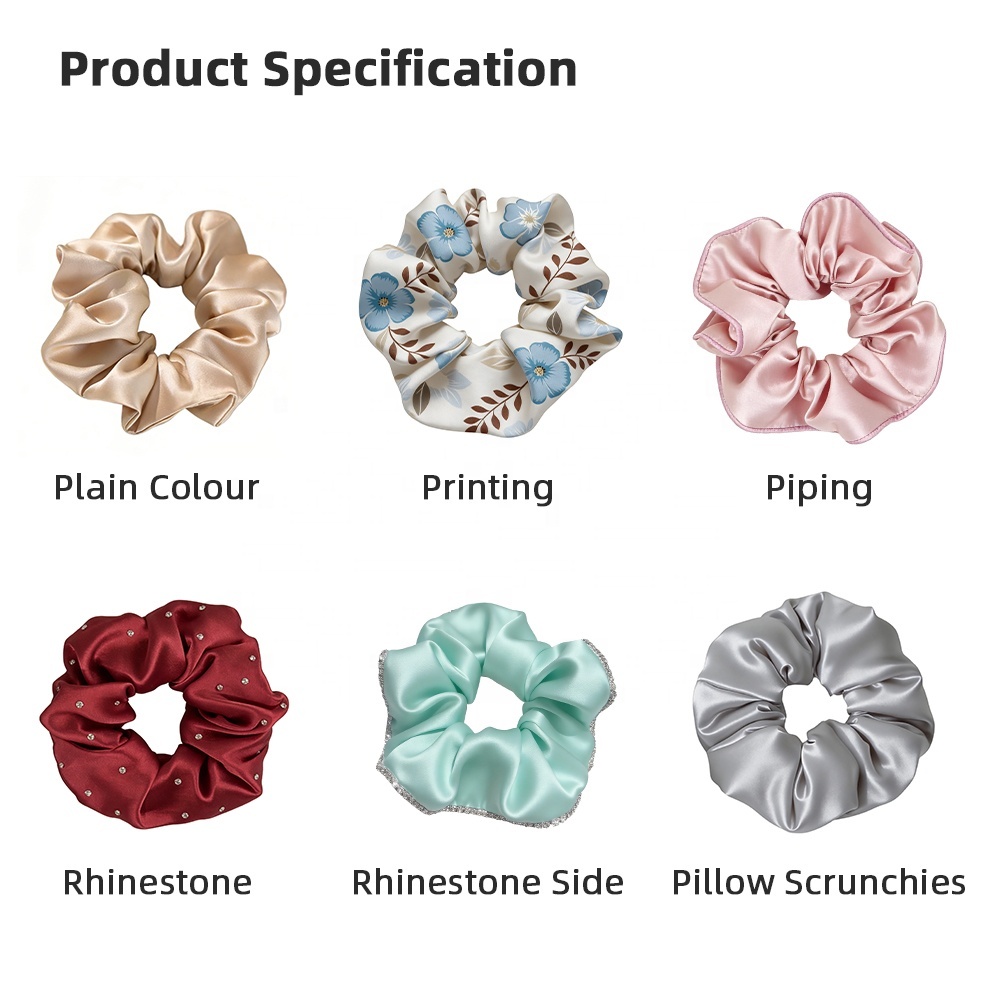 Mulberry Silk Scrunchies 1cm Gift Set 2