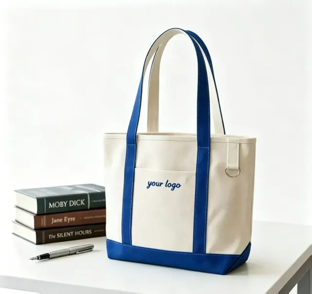 Bunte Canvas-Stofftasche mit Griffen 2