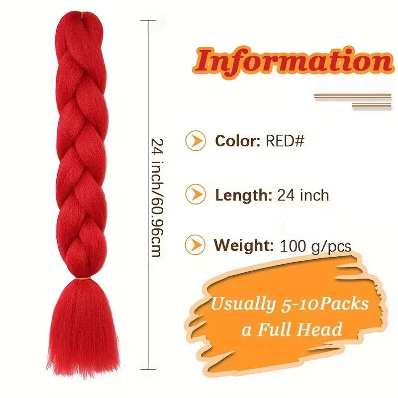 24 Inch Yaki Straight Jumbo Braiding Hair 3
