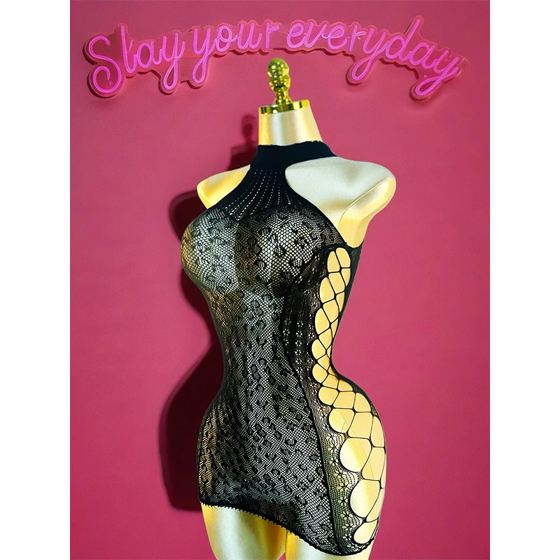Netz-Cover-up Kleid 3