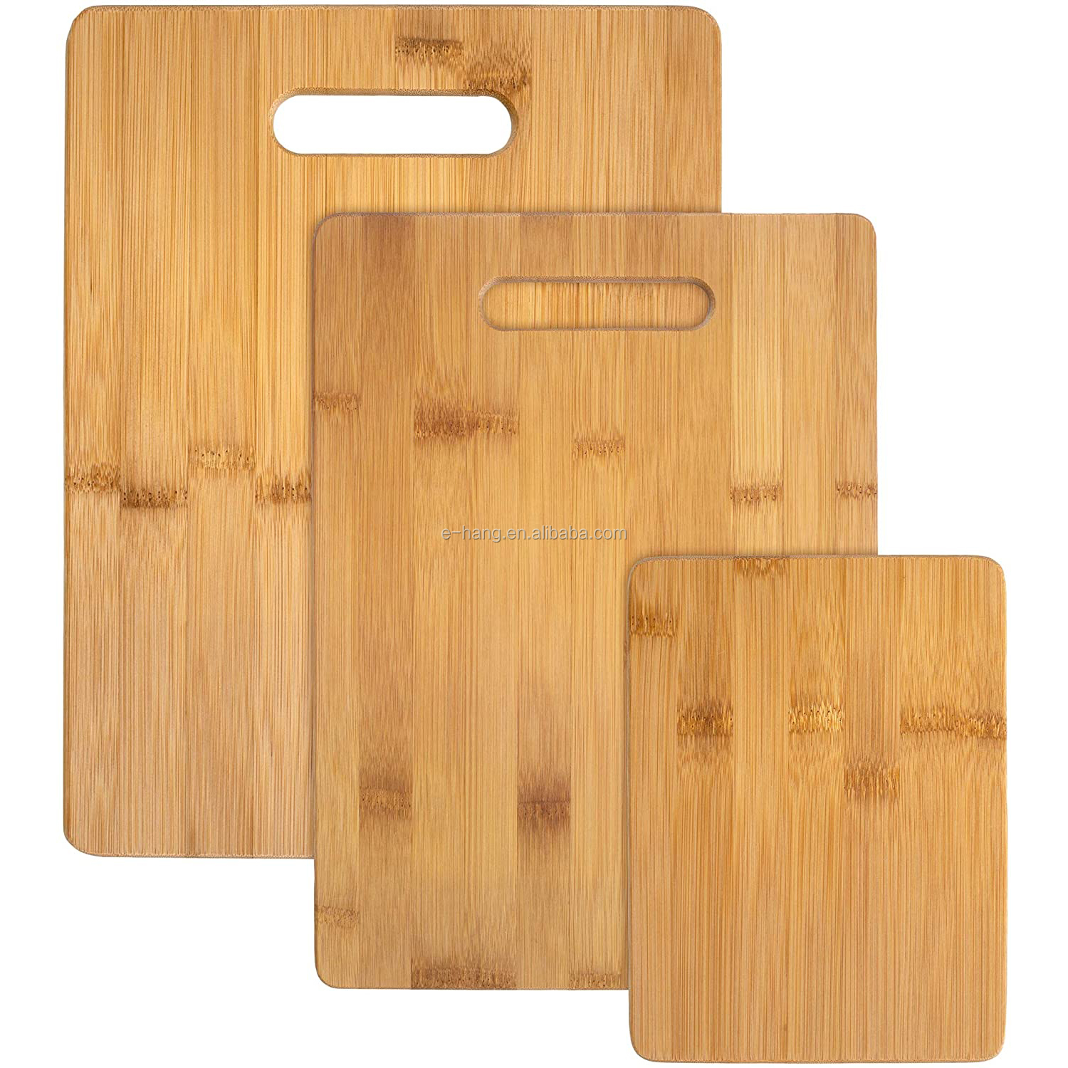 3-Piece Bamboo Serving Board Set