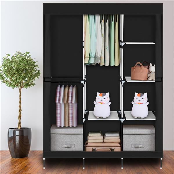 4-layer 8-grid Non-woven Fabric Wardrobe