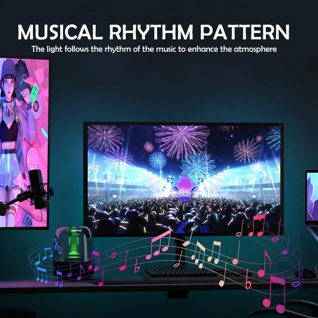 RGB Gaming Lichter Streifen Monitor Hintergrundbeleuchtung LED Display 4