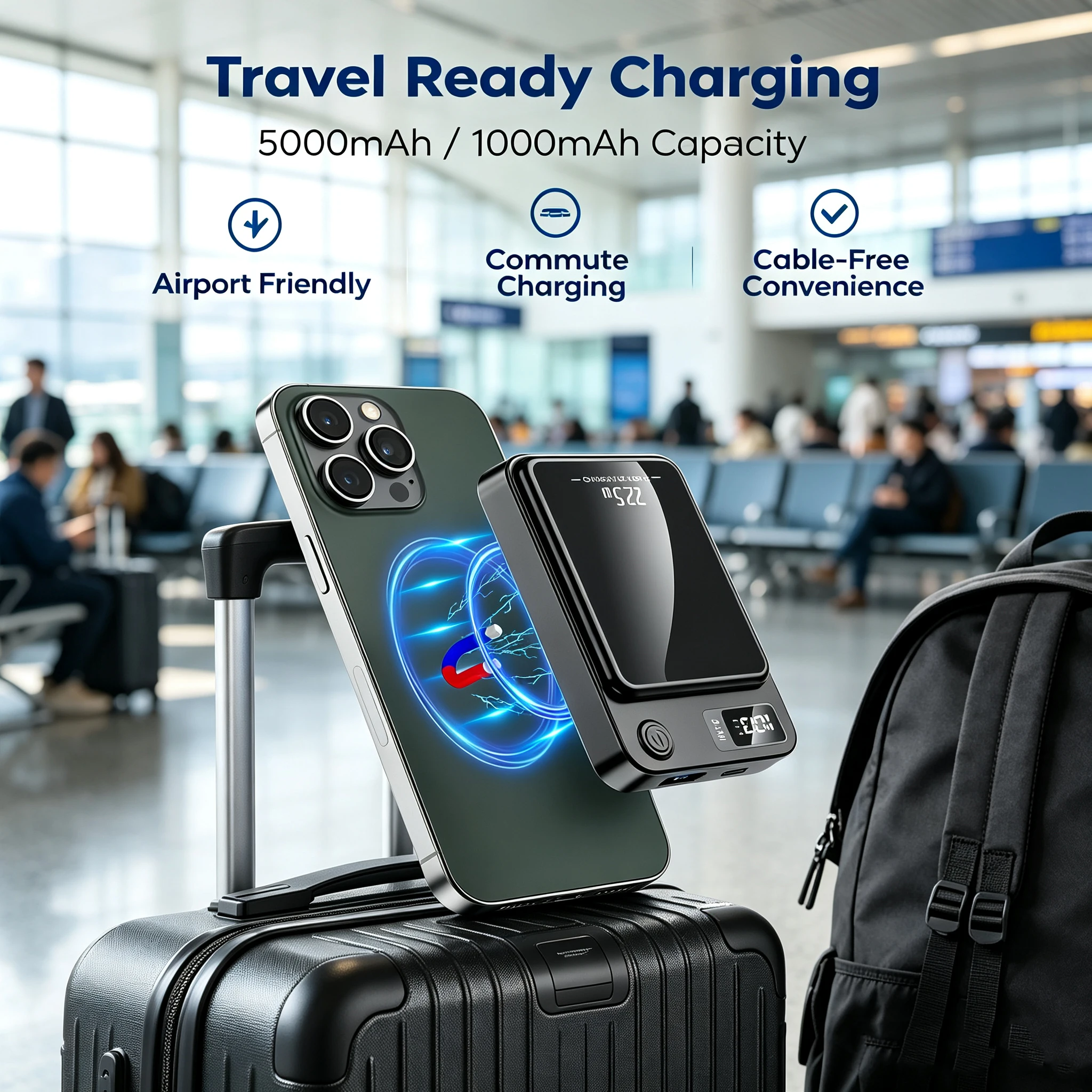 Baseus Qi2 Magnetische Power Bank Mit Ständer PD 3
