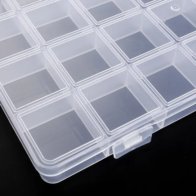 Clear Plastic Jewelry Organizer Box Earrings 1