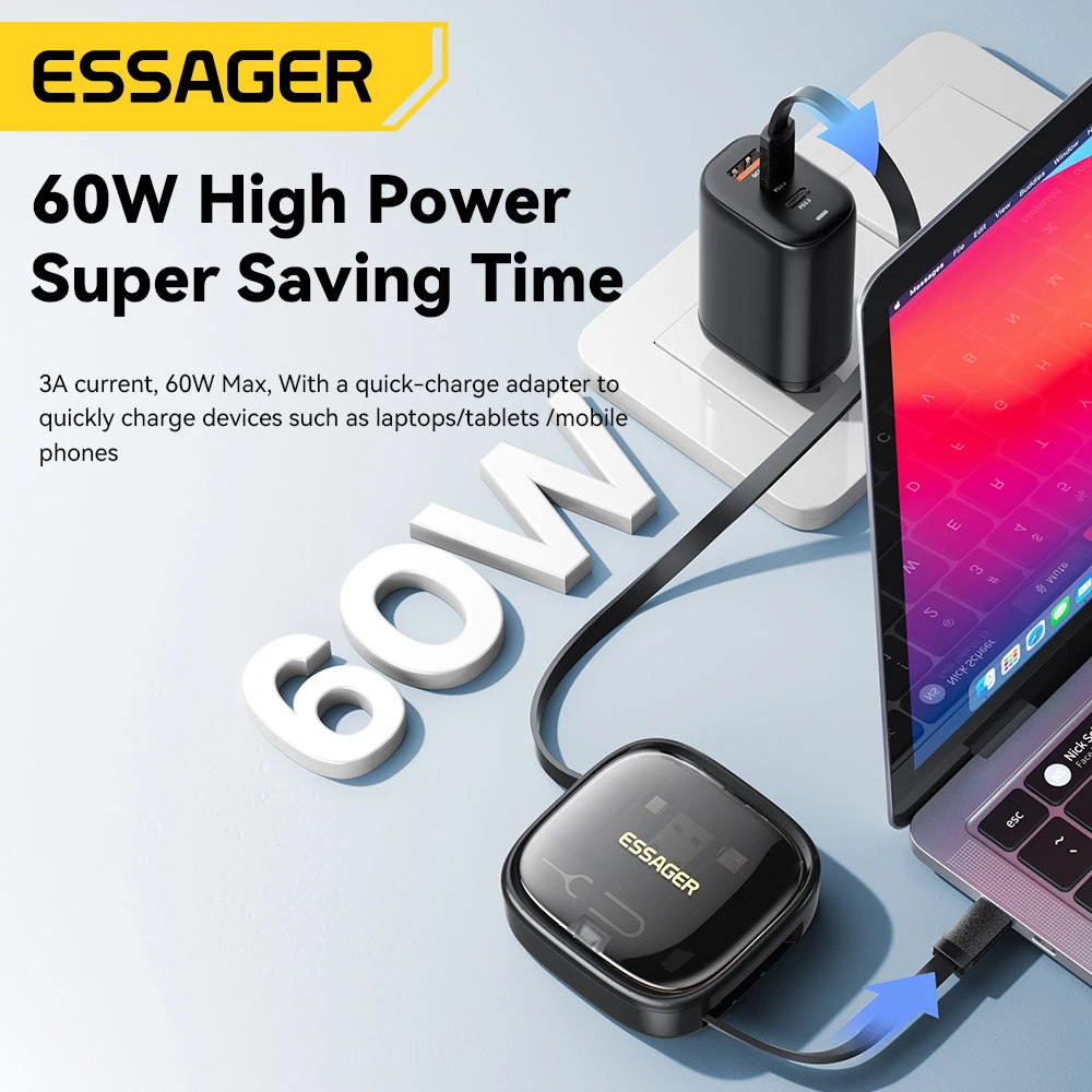 60W Travel Charging Cable Storage Kit 4