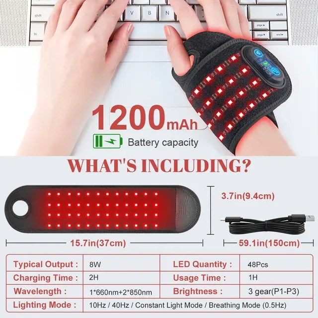 Red Light Wrist Brace 4
