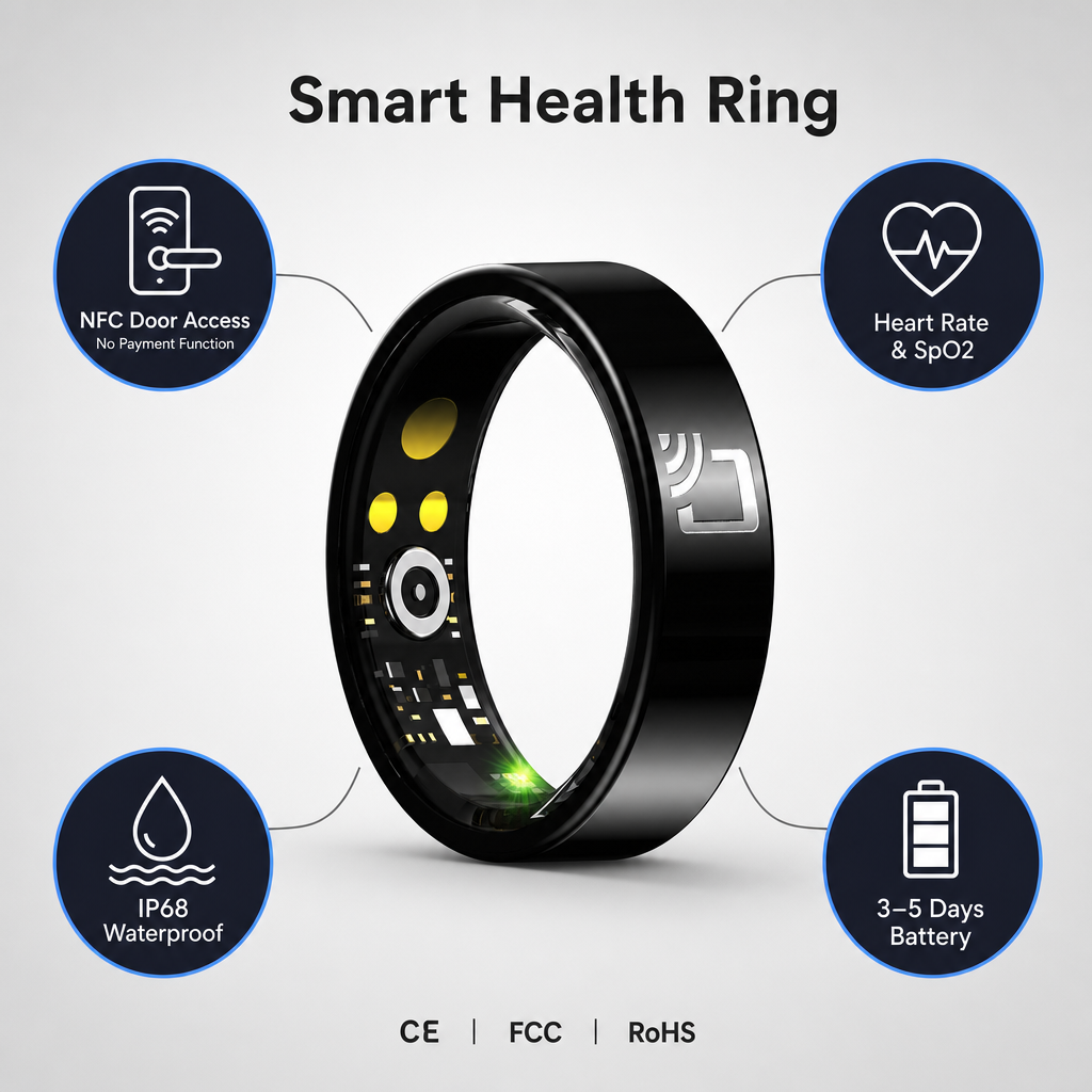 R20 Smart Ring for Healthy Couples Heart Rate