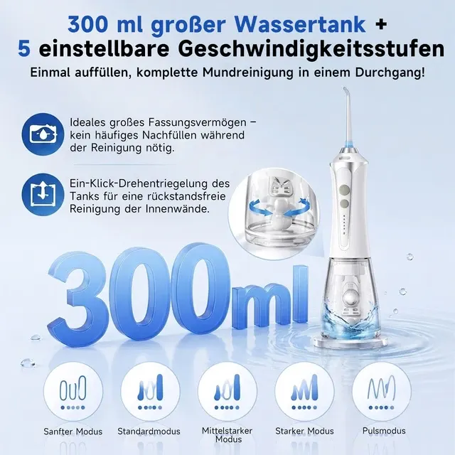 Cordless 5-Mode Rechargeable Water Flosser 4