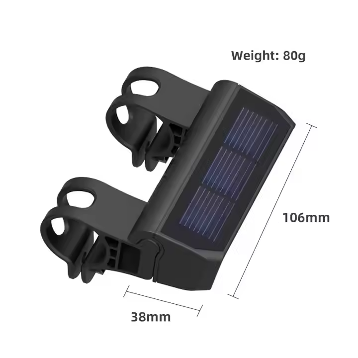 Solar Waterproof Rechargeable Bicycle Light 4