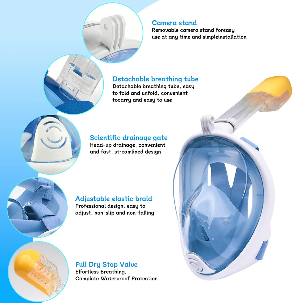 Anti-Fog Full-Face Snorkel Mask 3