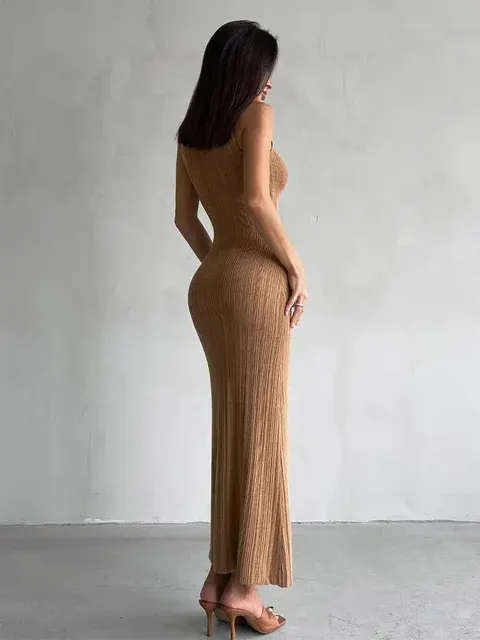Sleeveless Knit Maxi Dress 2