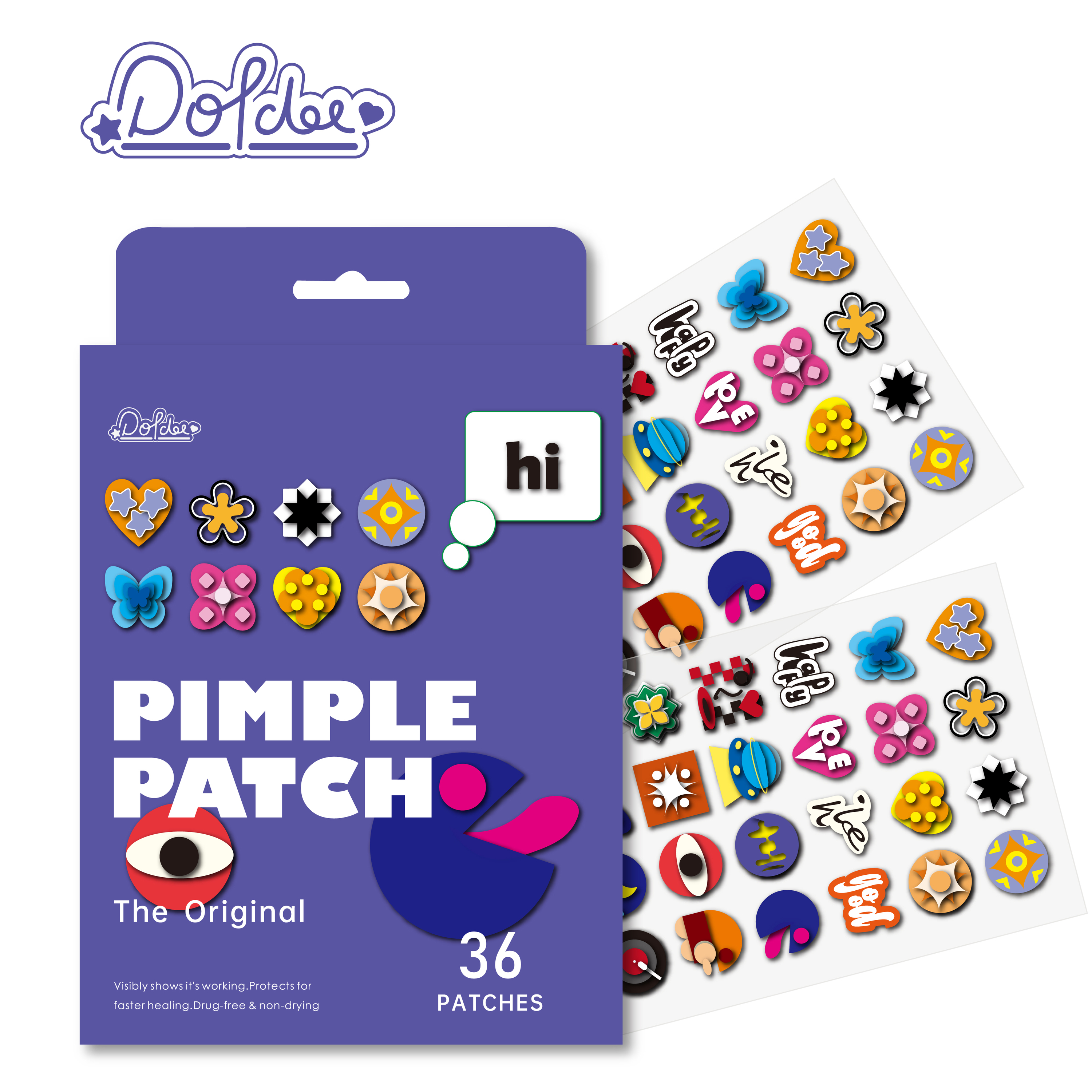 Design Print Pimple Patch Zit Hydrocolloid Acne For