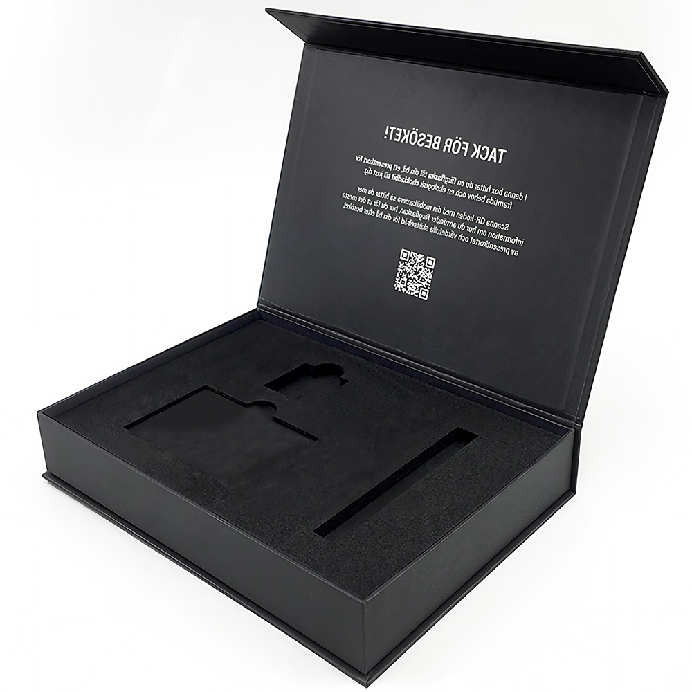 Black Luxury Magnetic Paper Gift Box 3