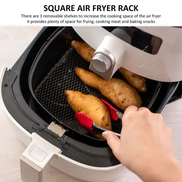 Stackable Stainless Steel Air Fryer Rack 4