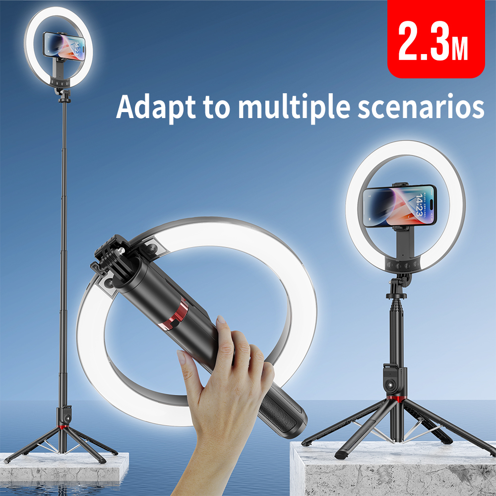 2.3m LED Ring Light with Tripod Stand 3