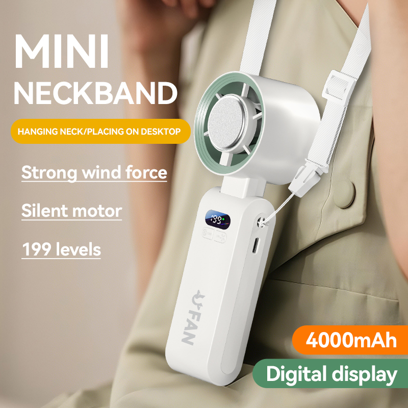 13550PRM Rechargeable Portable Mini Fan 4000mAh USB Handheld 2