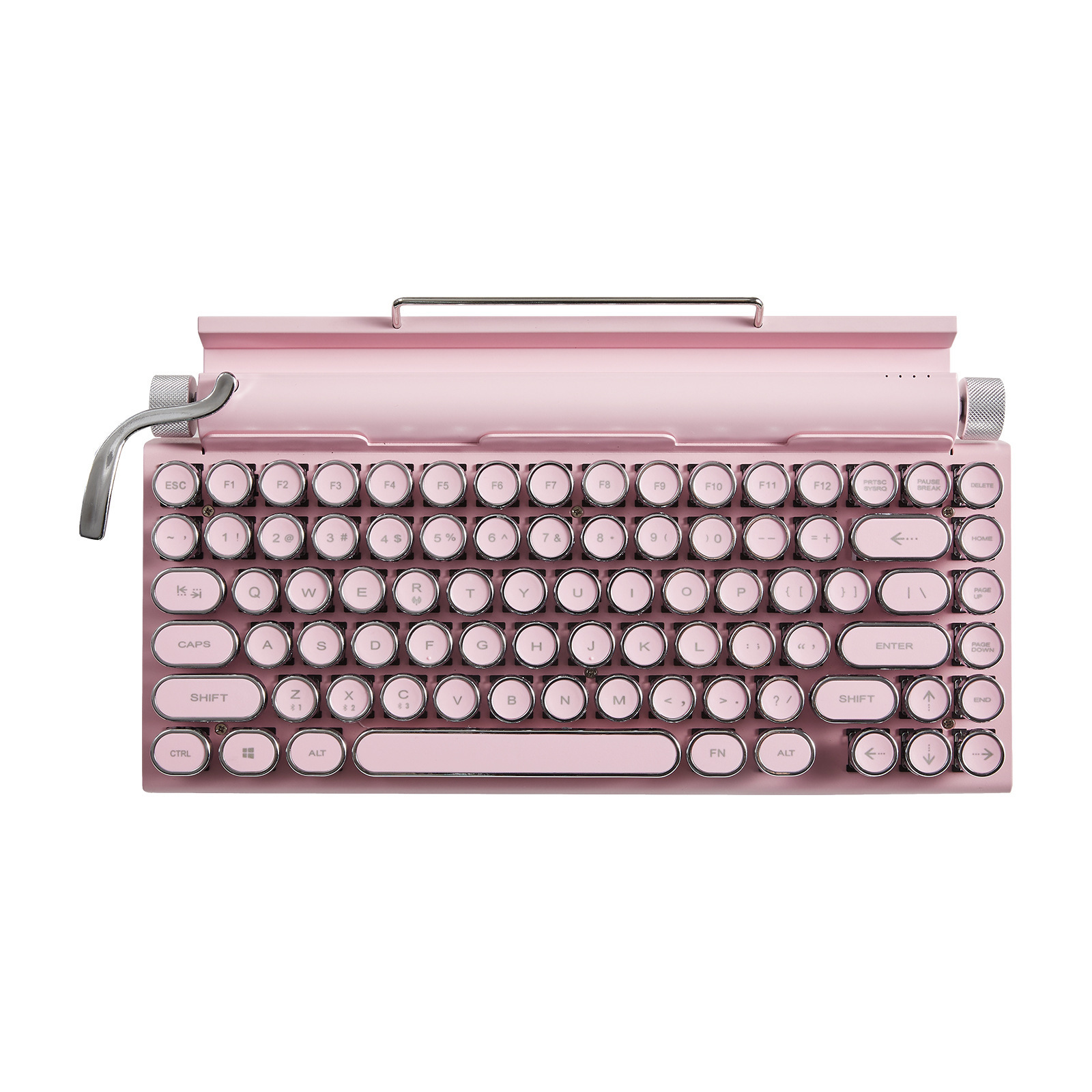 Retro Mini Wireless Typewriter Mechanical Keyboard Stand for