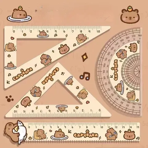 Capybara-Zeichenlineal-Set