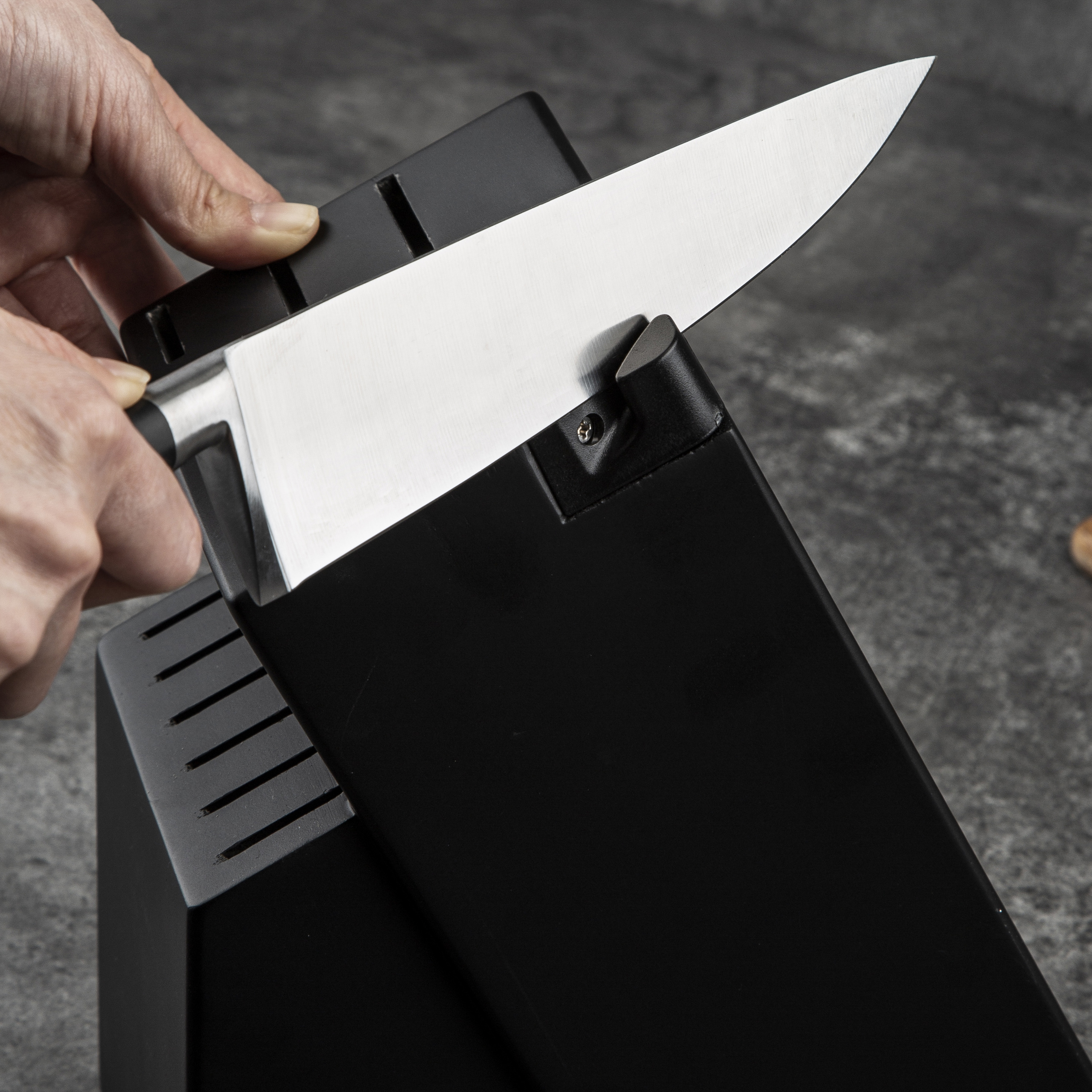 13-Piece Stainless Steel Knife Set with Block 2