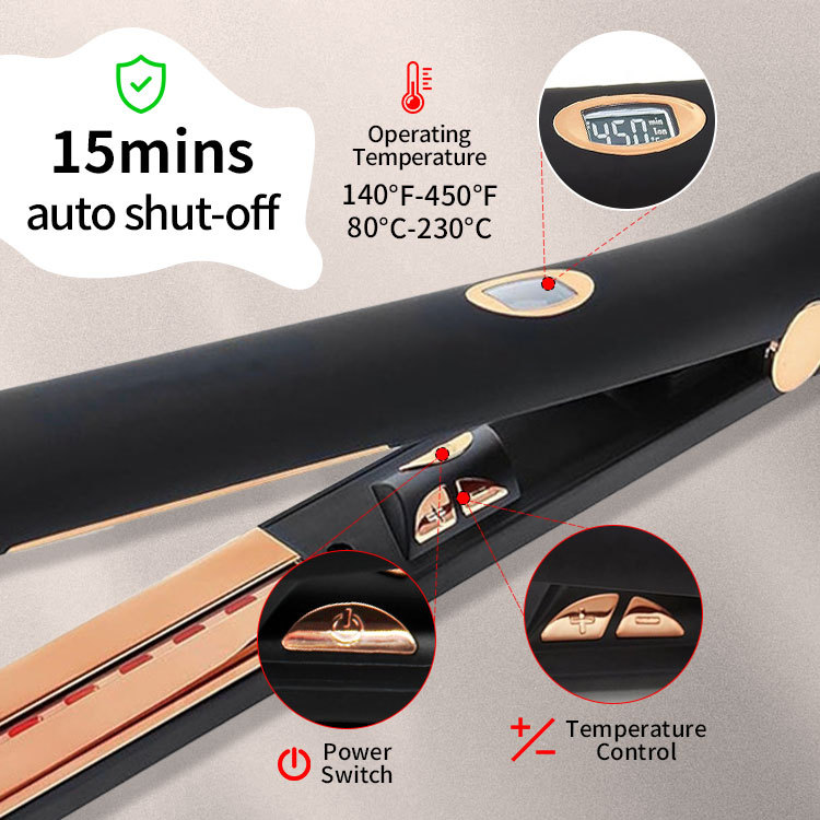 Ceramic 2-in-1 Hair Straightener and Curler 2