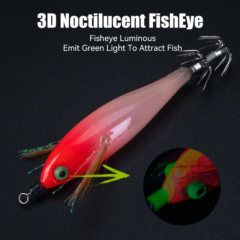 Glow-Eye Squid Hook Set, 14 Pieces 4