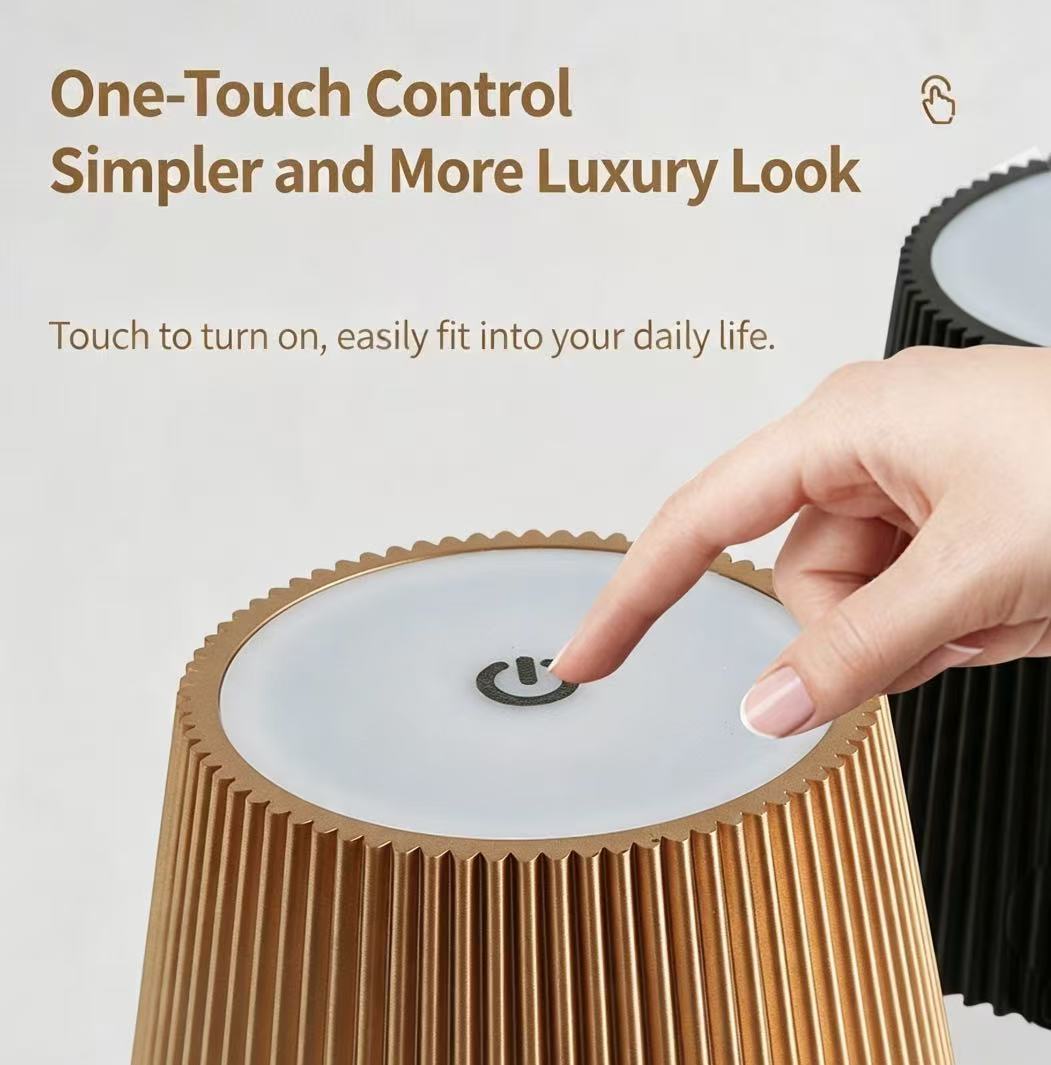 Touch Control USB Rechargeable Bedroom Table Lamp 2