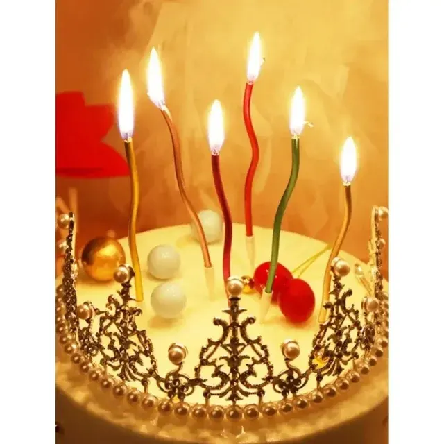 Thin Spiral Cake Candles 48 Pack 3