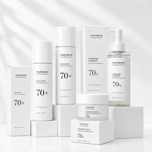 Private Label Facial Skincare Set Toner Serum Cleansing 2