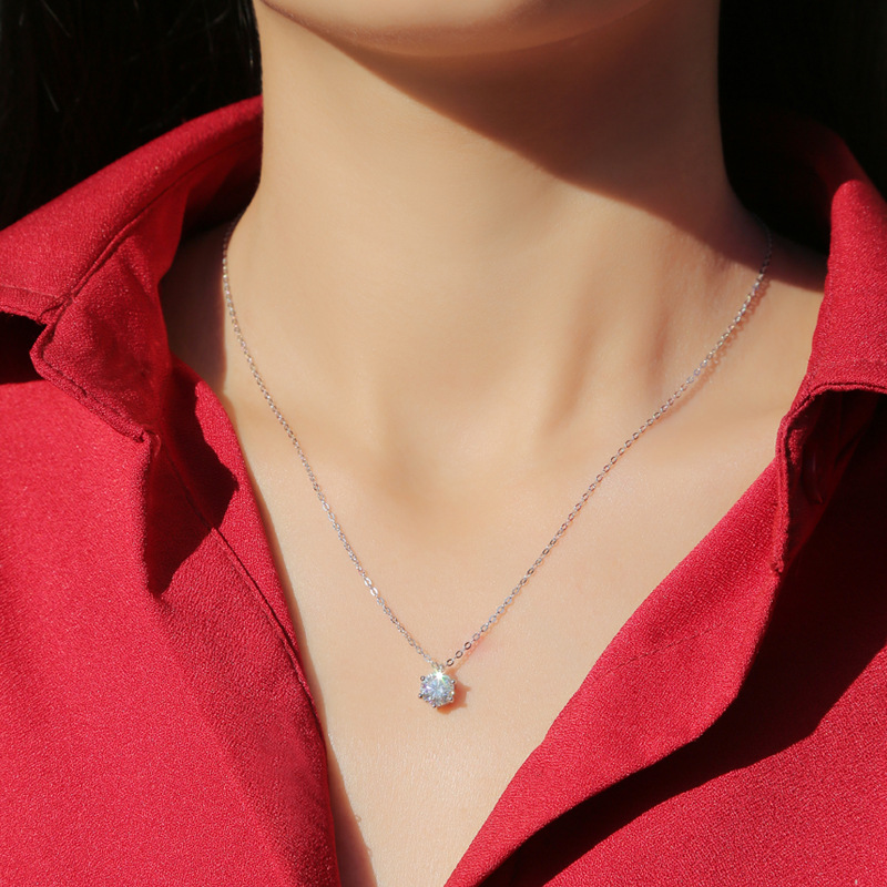 Simple Six Claw Pendant Collar Chain