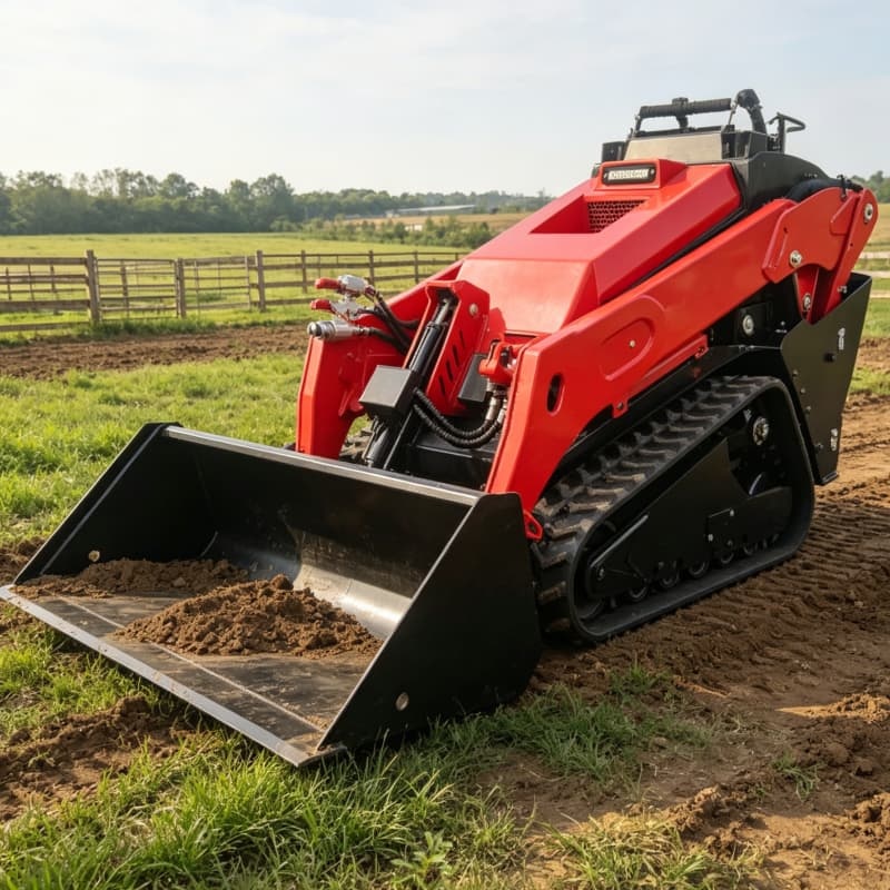 Compact Diesel Mini Skid Steer Loader