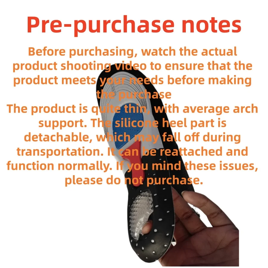 Orthopedic Gel Insoles with Arch Support