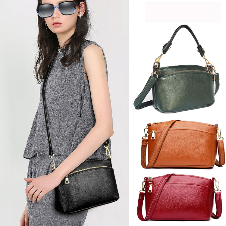 Men's Genuine Leather Crossbody Shoulder Bag 2