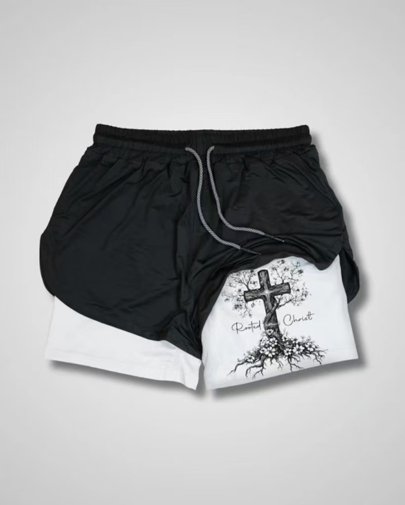 Pure Men's 2 in 1 Mesh Shorts Compression 3
