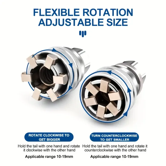 Universal Adjustable Magic Socket Wrench 2-Pack 4