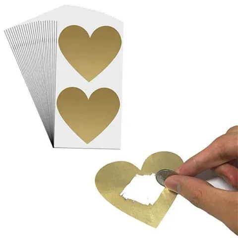 Scratch-Off Love Stickers