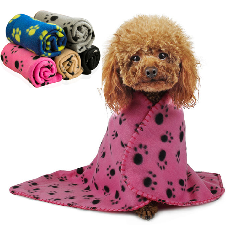 Dog Fleece Blanket Cat Litter Mat Puppy Soft