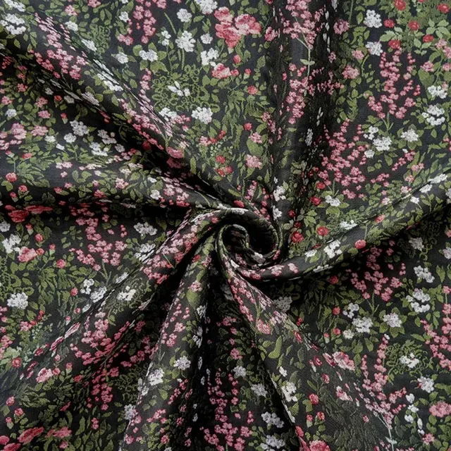 Blumen-Jacquardstoff 4