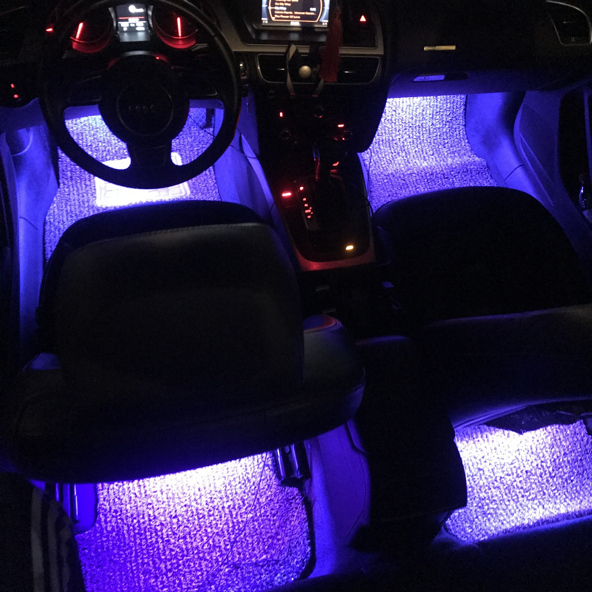Smart 12-LED RGB Car Ambient Light Strips 3